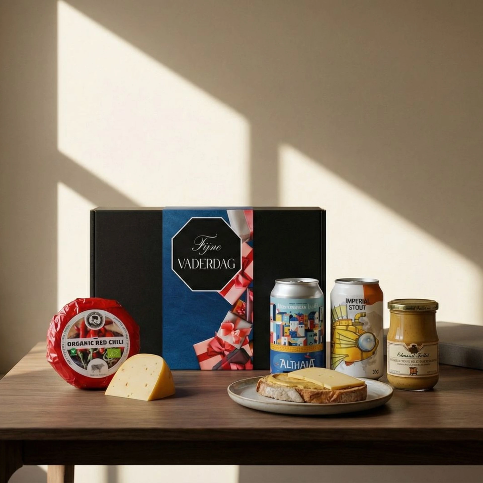 Vaderdag cadeau met IPA, pittige kaas en kruidige smaakmakers