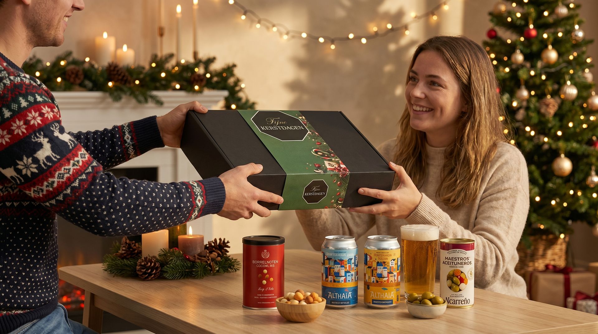 1.Kerstpakket als smaakvol eindejaarsgeschenk voor medewerkers