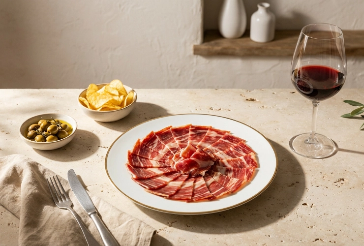Serranoham voor borrelplank horeca