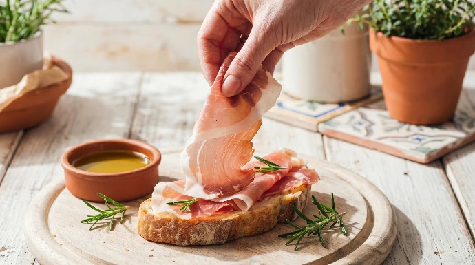 Spaanse ham voor tapas en voorgerechten