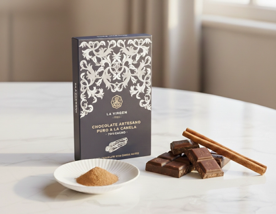 CHOCOLATES MARCOS TONDA I Ambachtelijke Pure Chocolade met Kaneel