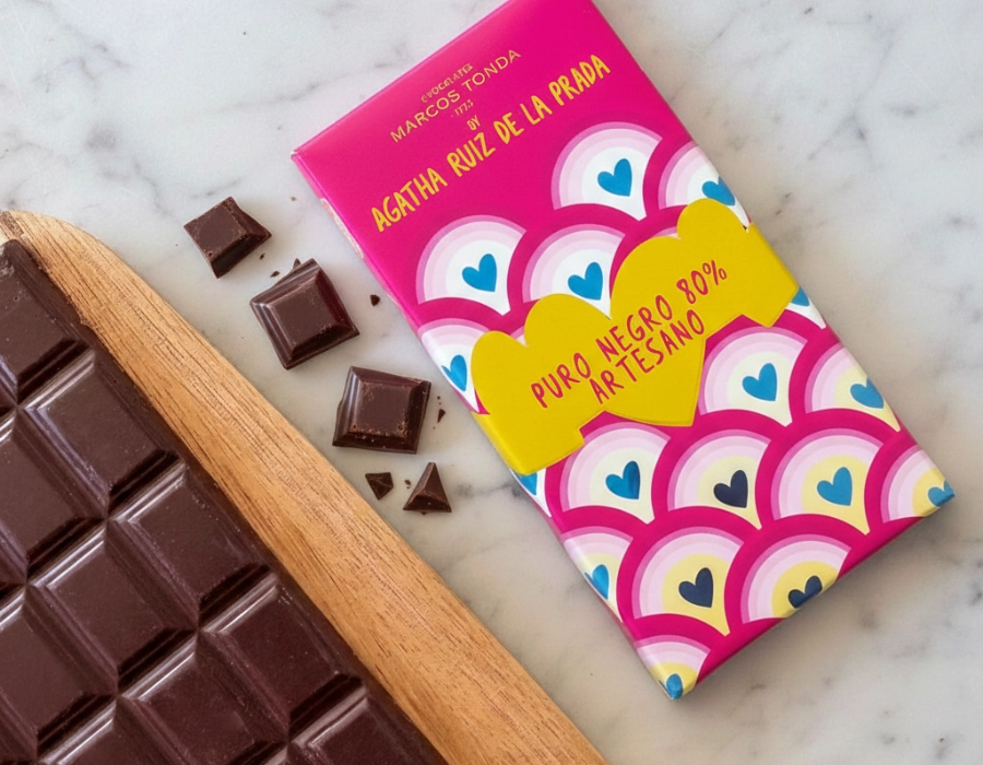 CHOCOLATES MARCOS TONDA I Ambachtelijke Pure Chocolade (80% Cacao)