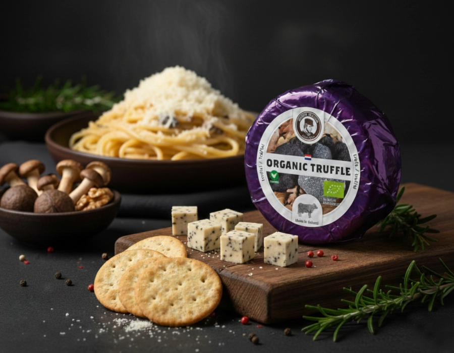 [104801] Biologische Koekaas met Truffel 380 gram