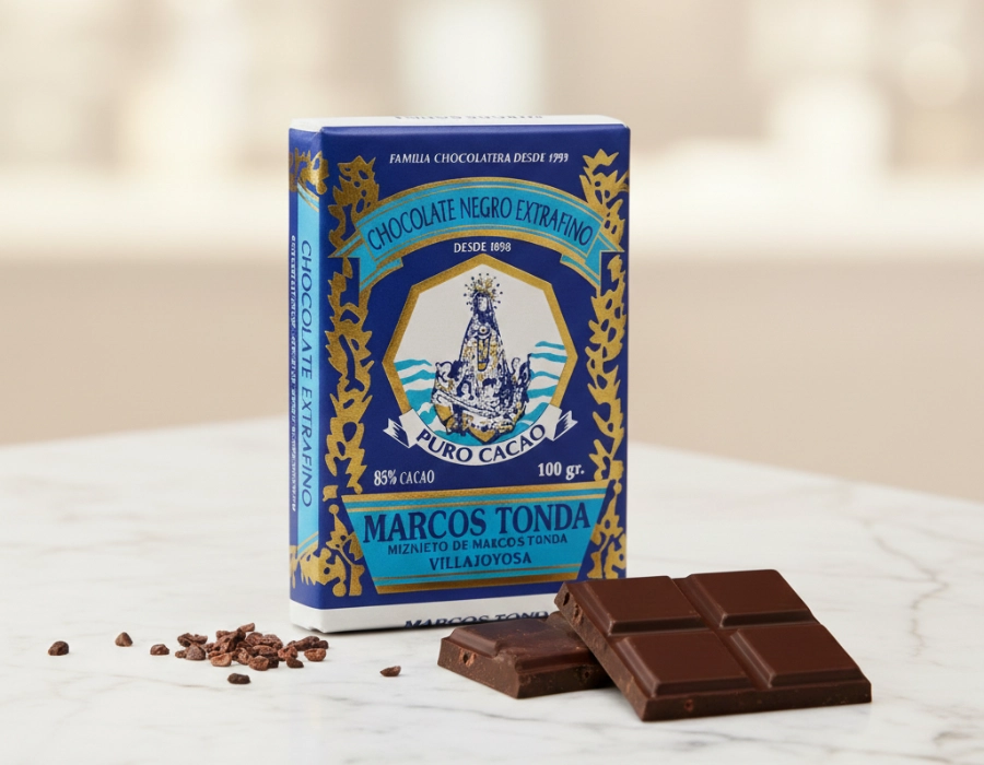 Ambachtelijke extra fijne pure en onbewerkte chocolade - 55% cacao