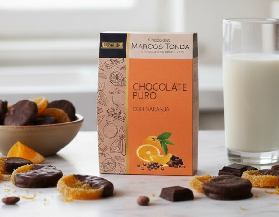 Marcos Tonda I Sinaasappel omhuld met pure chocolade