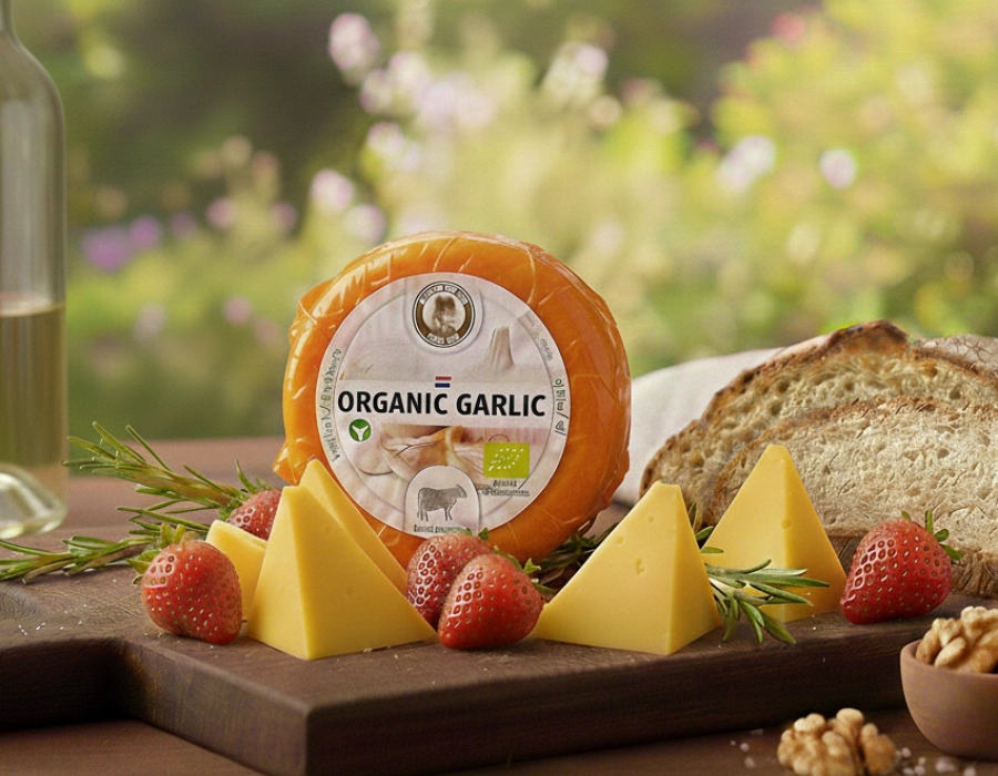 [104802] Henri Willig I Biologische Koekaas met Knoflook 380 g