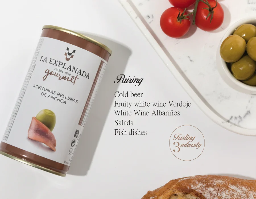 LA EXPLANADA GOURMET | Aceitunas rellenas de anchoa (Groen)