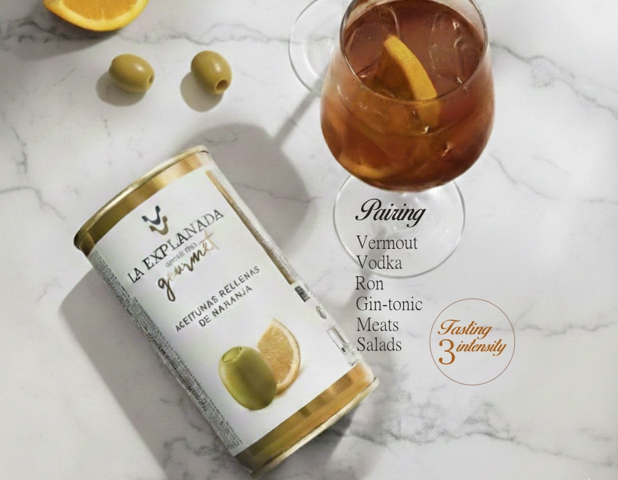 LA EXPLANADA | Aceitunas rellenas (Naranja) (Groen)