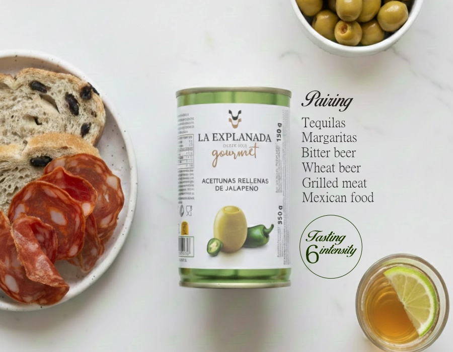 Olijven gevuld met jalapeño (Groen)