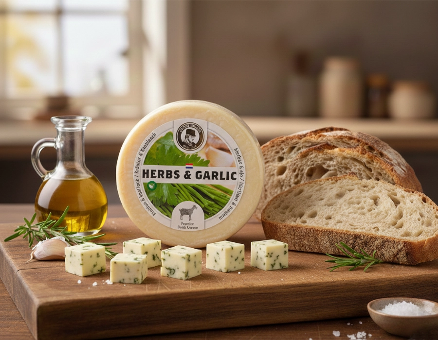 Jonge Geitenkaas met Kruiden en Knoflook