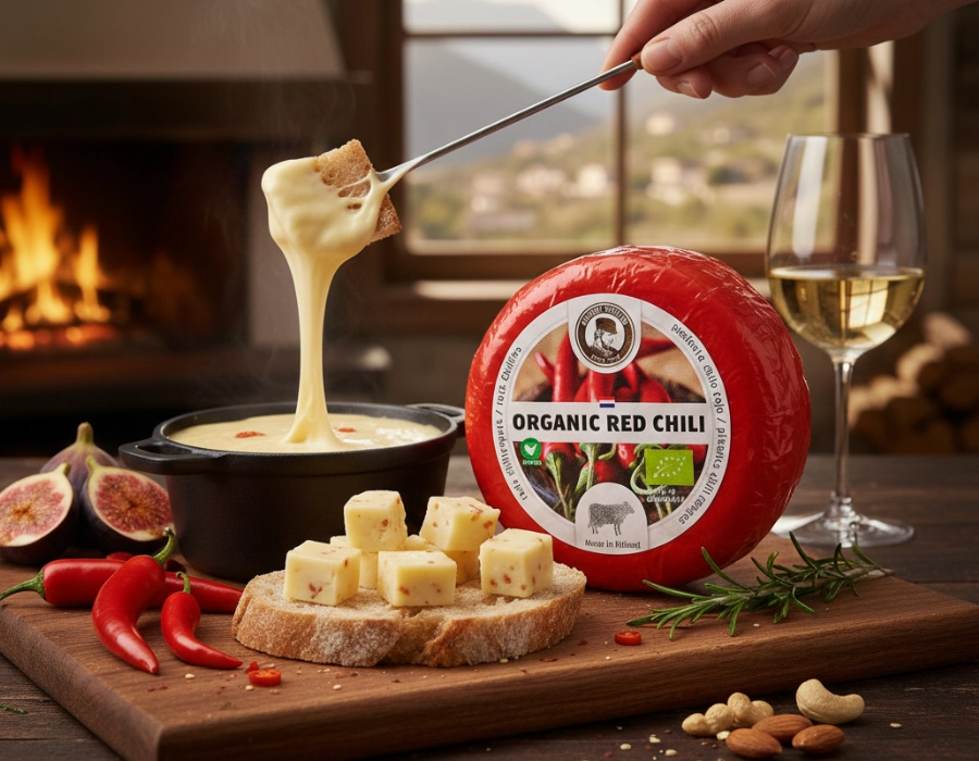 [100915] Biologische Koekaas met Chili 380 g