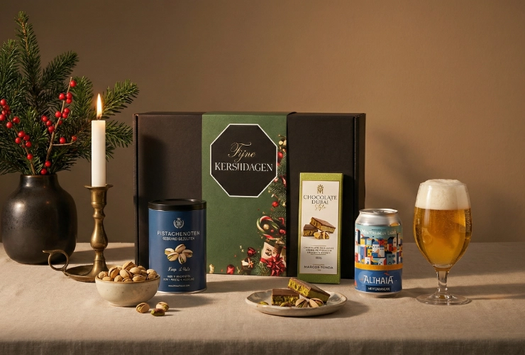 Kerstpakket 'Pistache & Pils'