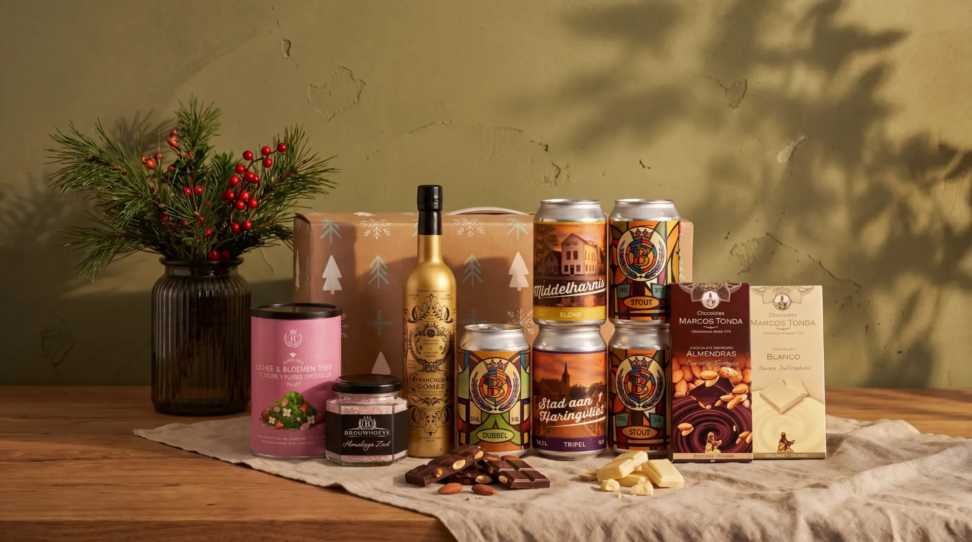 Kerstpakket 'Gourmet Borrel'